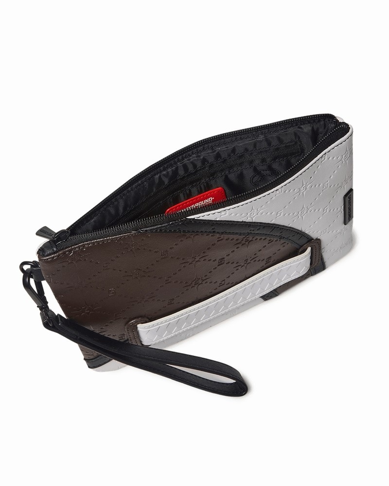 Black Sprayground V.V.I.P. Crossover Men's Clutch Bags | 73091186