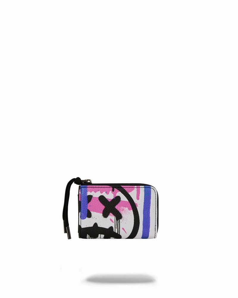 Black Sprayground Vandal Couture Men's Wallets | 131415705
