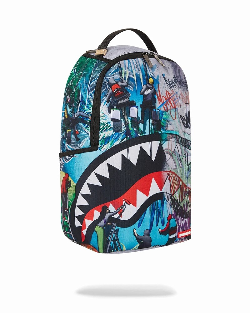 Blue Sprayground Creators Ofs Dlxsr Men's Backpacks | 738459664