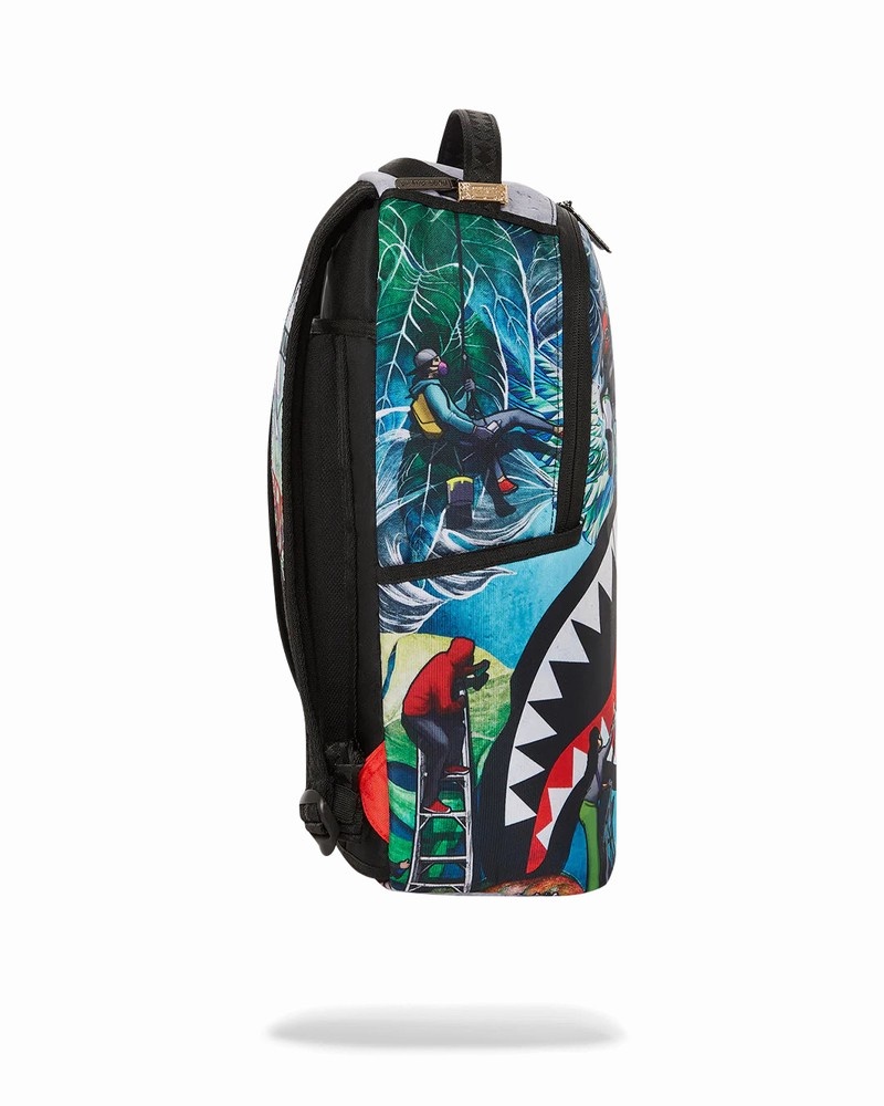 Blue Sprayground Creators Ofs Dlxsr Men's Backpacks | 738459664