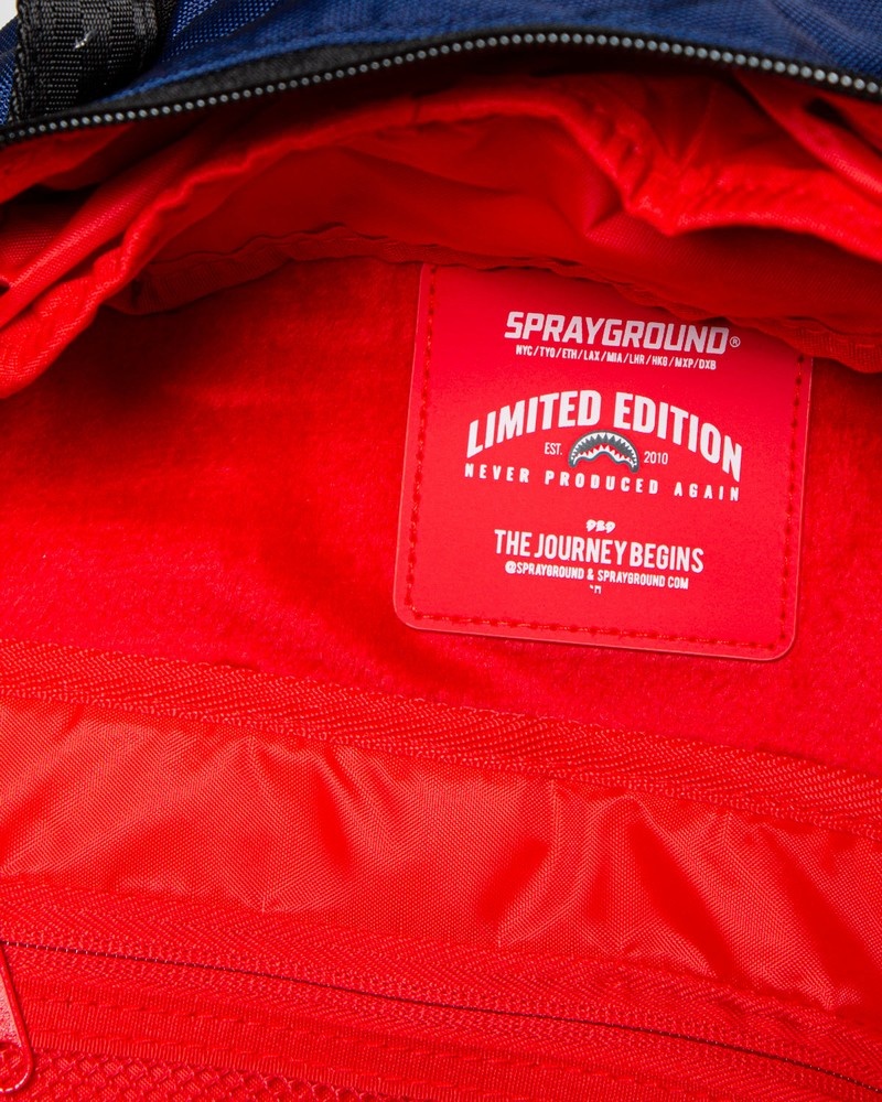 Blue Sprayground Diablo As Santa Men's Backpacks | 117018417