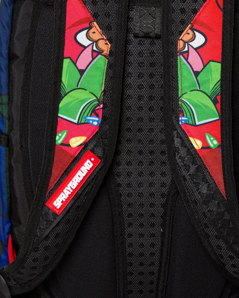 Blue Sprayground Diablo As Santa Men's Backpacks | 117018417