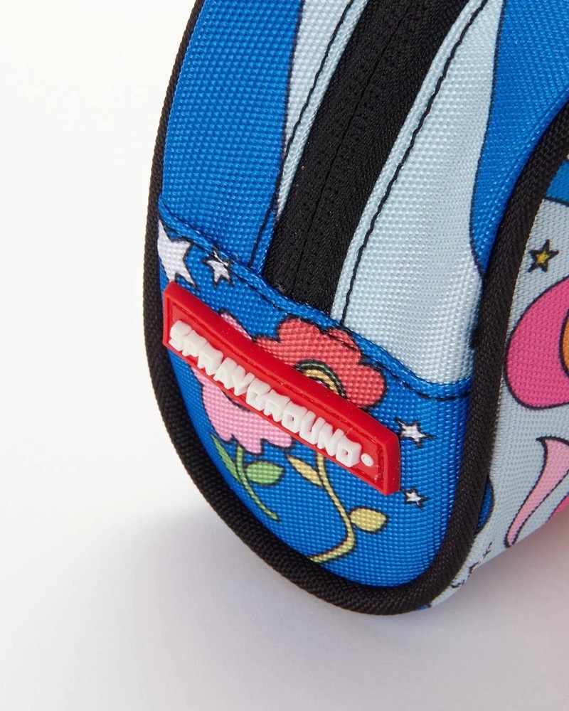 Blue Sprayground Groovy Shark Men's Pouches | 674095142