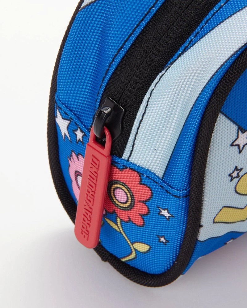 Blue Sprayground Groovy Shark Men's Pouches | 674095142