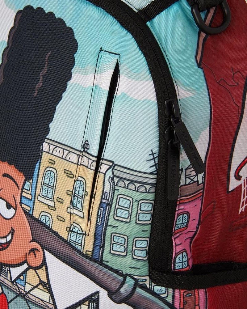 Blue Sprayground Hey Arnold: Gerald Shark Men's Backpacks | 164351477