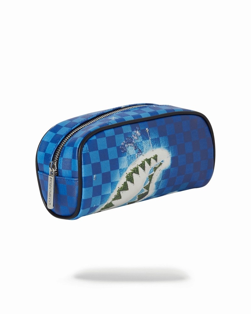 Blue Sprayground Republic Of Shark Island Men\'s Pouches | 845222557