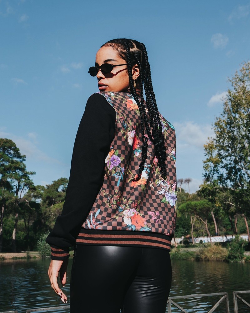 Brown Sprayground Garden Of Sharks Varsity Women's Jackets | 315779131
