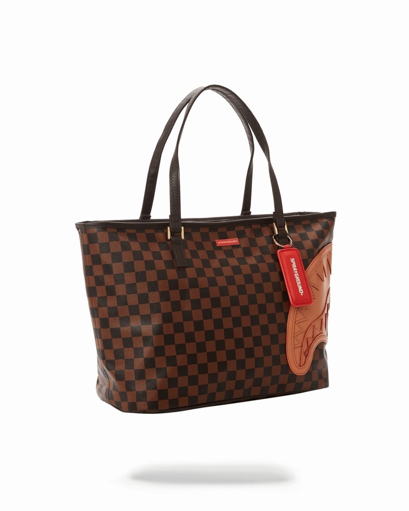 Brown Sprayground Henny Men's Tote Bags | 426945229