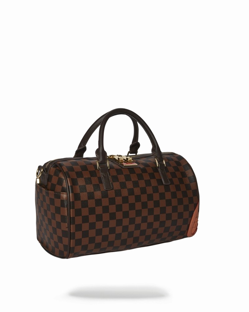 Brown Sprayground Henny Mini Men's Duffle Bags | 837715400
