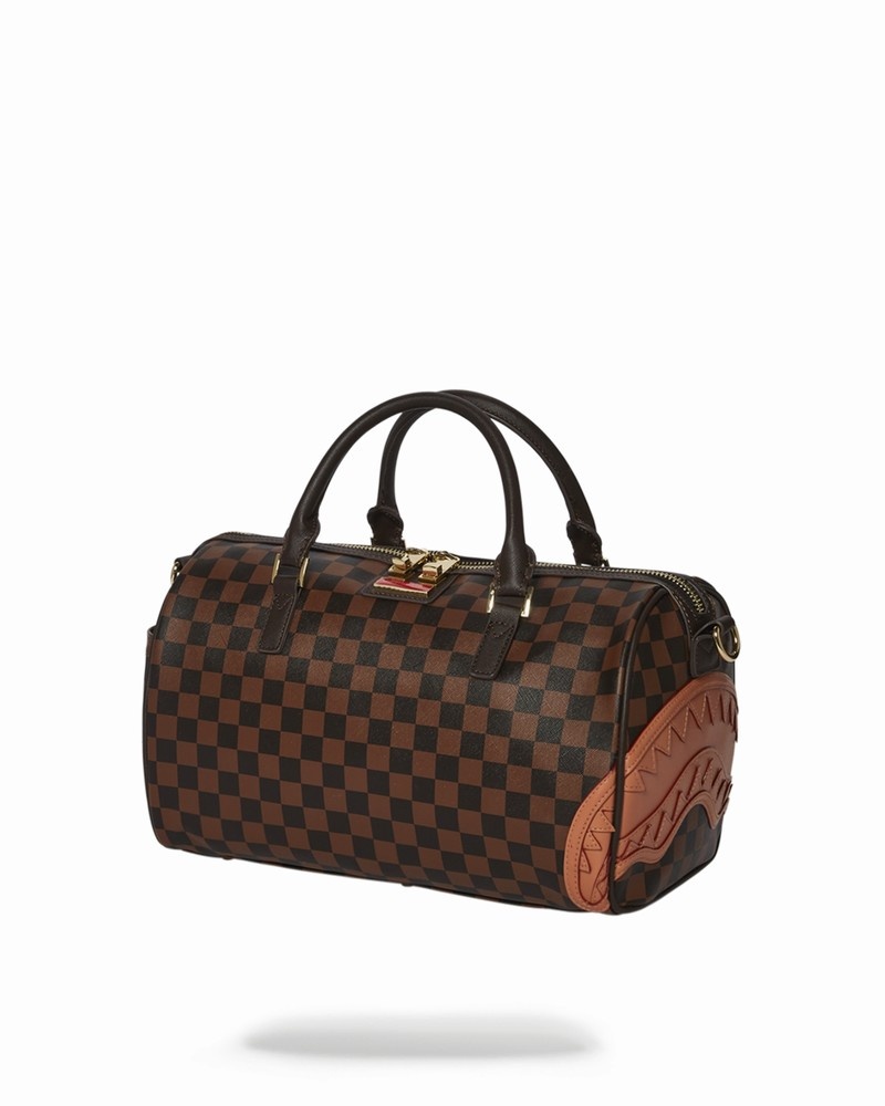 Brown Sprayground Henny Mini Men's Duffle Bags | 837715400