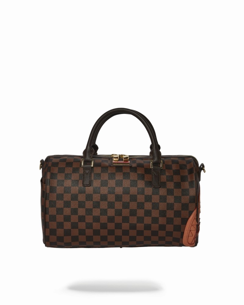 Brown Sprayground Henny Mini Men\'s Duffle Bags | 837715400