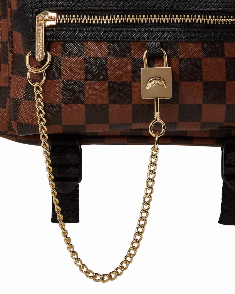 Brown Sprayground Henny Sip Lock Cargo Men's Waist Bags | 524729266