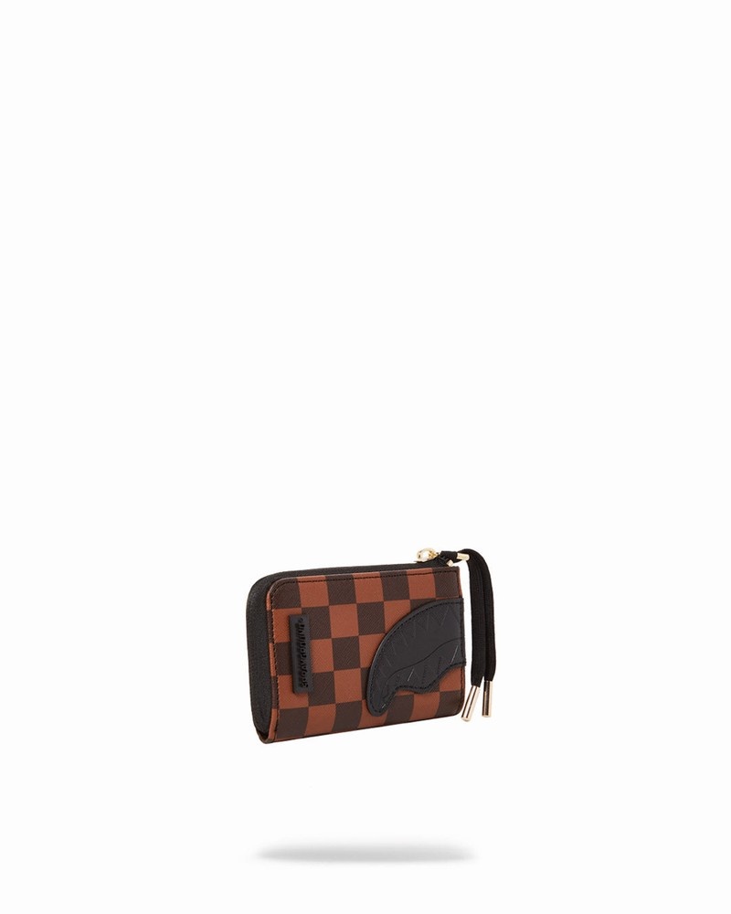 Brown Sprayground Henny Sip Lock Men's Wallets | 199626981