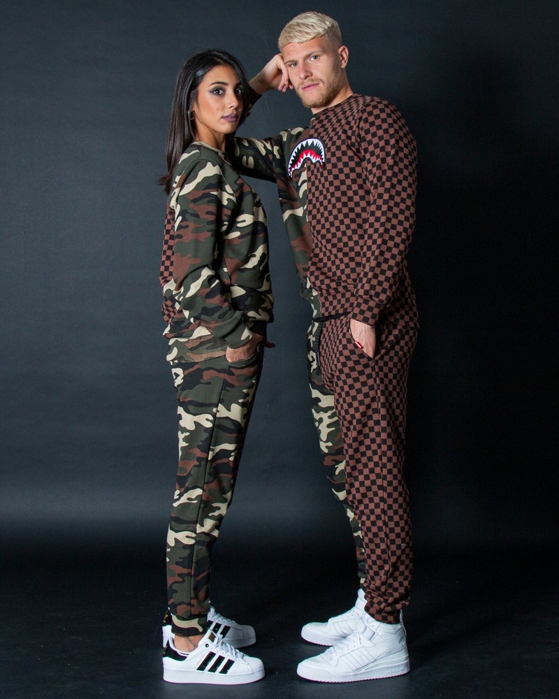 Brown Sprayground Joggers Jungle Men's Pants | 222000484