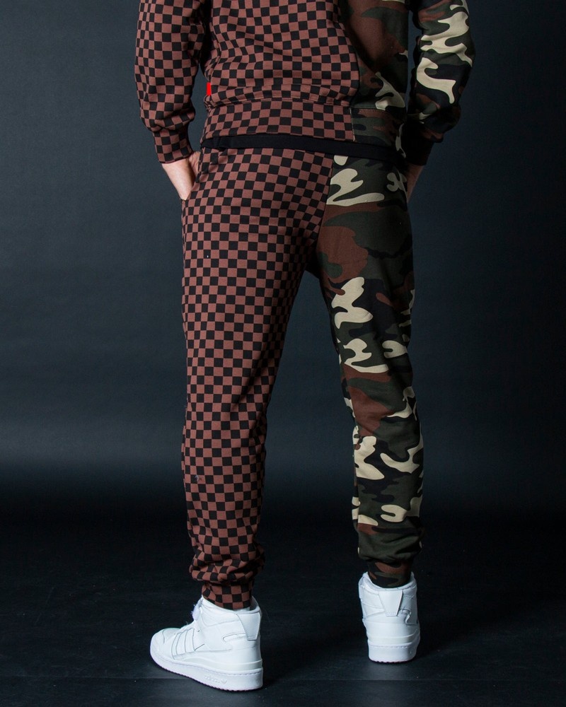 Brown Sprayground Joggers Jungle Men's Pants | 222000484