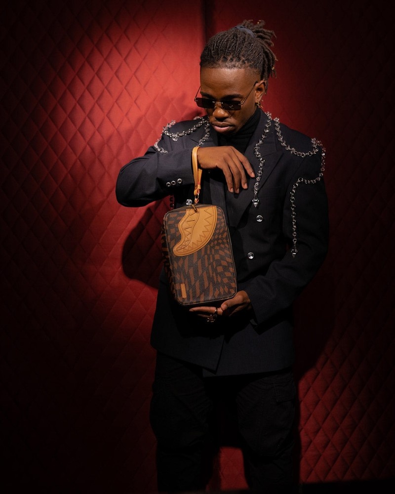 Brown Sprayground Pochette Trippy Henny Men's Toiletry Bags | 847307952