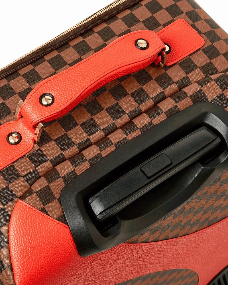 Brown Sprayground Raceway Soft Carry-on Men's Luggage Bags | 554707677