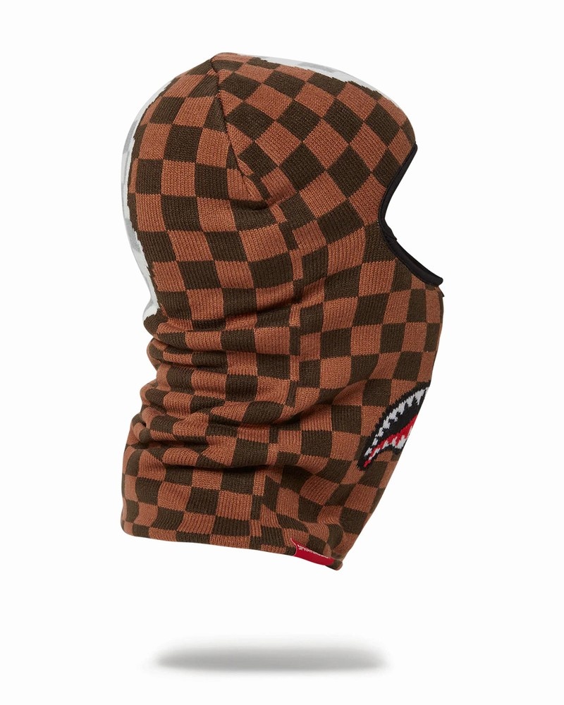 Brown Sprayground Tear It Up Women's Ski Masks | 865254203
