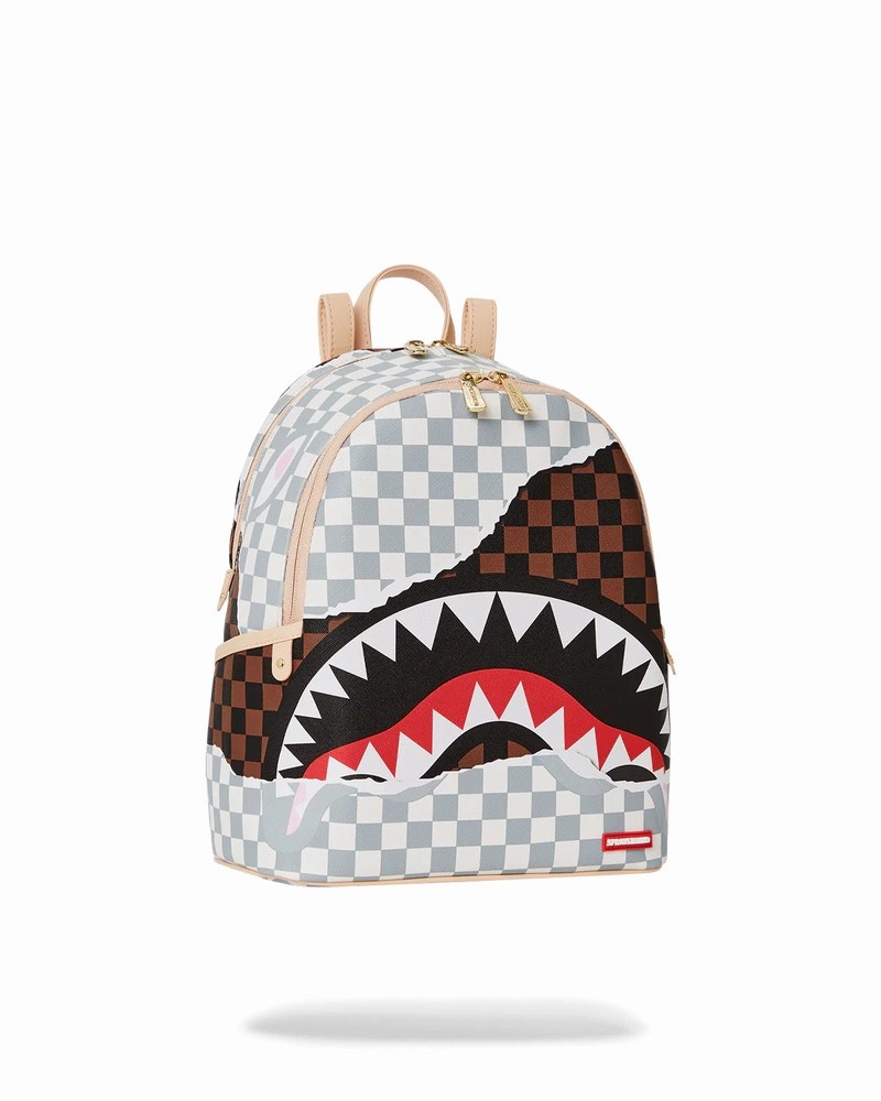 Brown Sprayground Tearaway Savage Men's Backpacks | 852449213