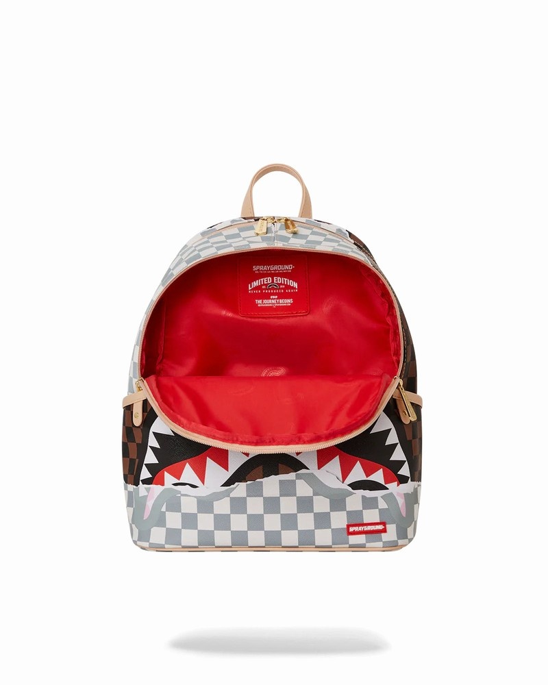 Brown Sprayground Tearaway Savage Men's Backpacks | 852449213