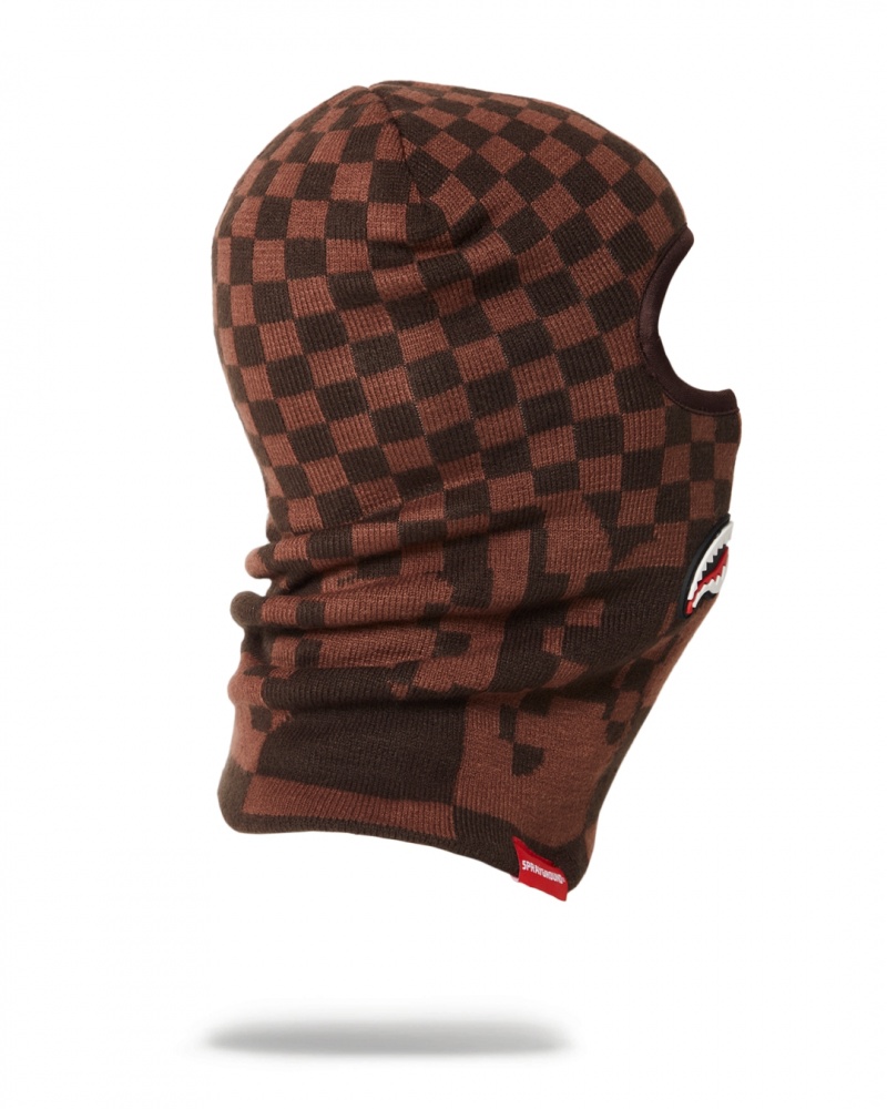 Brown Sprayground Xtc Sharks In Paris Women's Ski Masks | 53769105