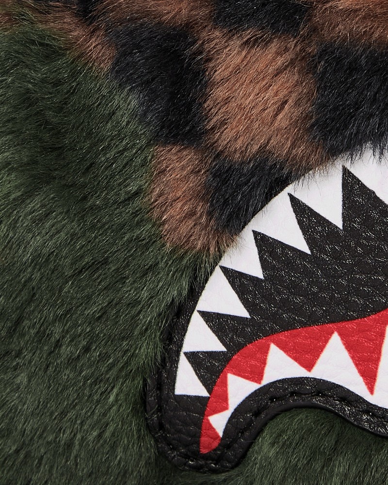 Green Sprayground 3am Fur Men's Wallets | 810843846