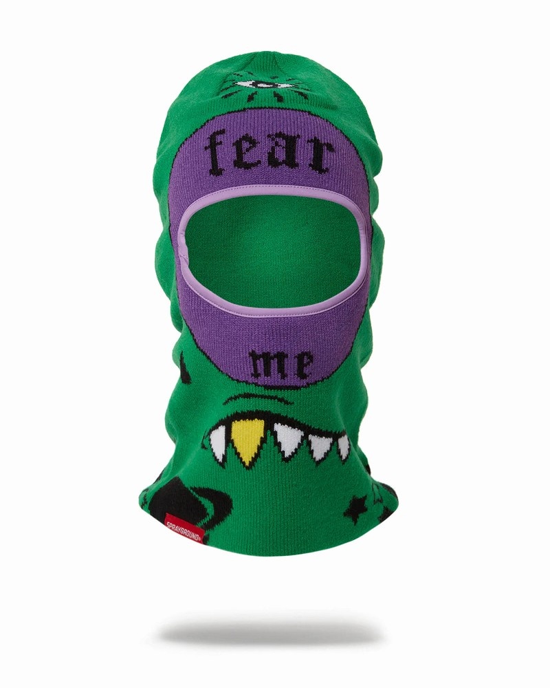 Green Sprayground Alien Women\'s Ski Masks | 329170478