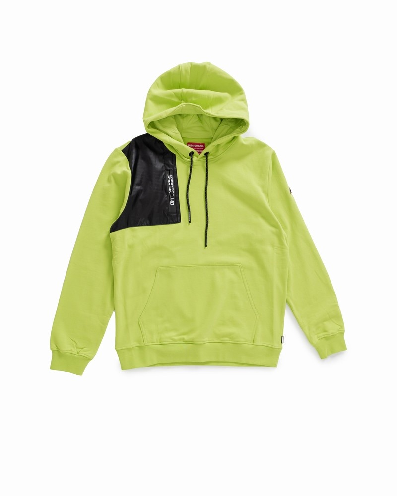 Green Sprayground De Lato Pocket Men\'s Hoodie | 190879278