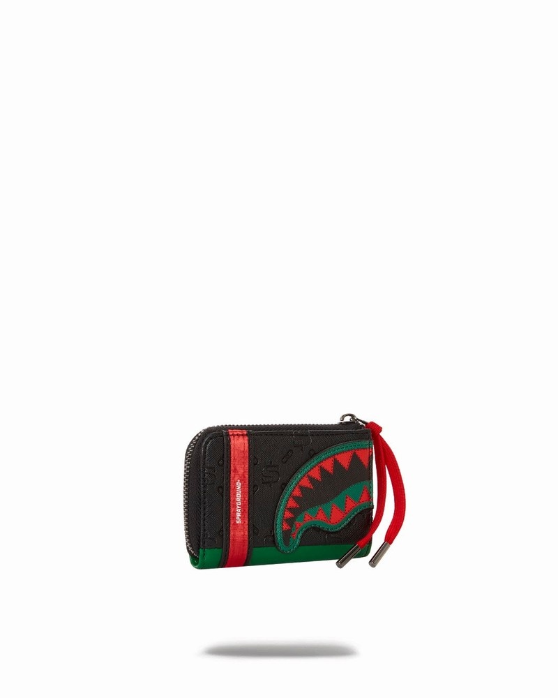Green Sprayground Deniro Men's Wallets | 677482756