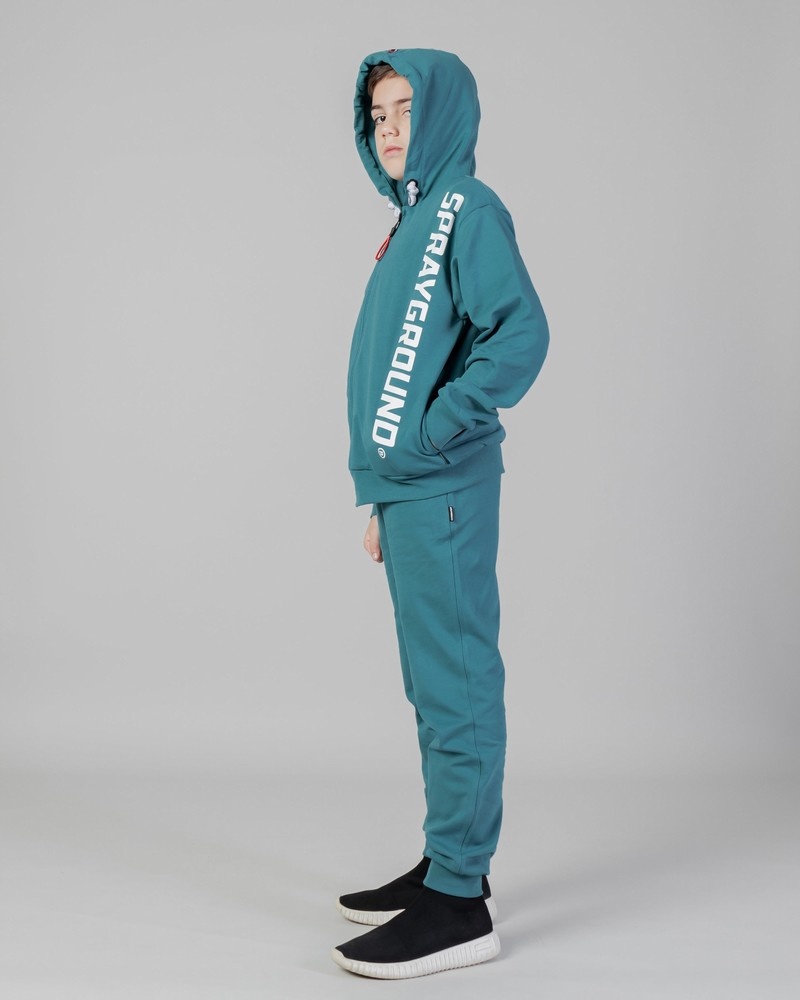 Green Sprayground Fullzip Kids' Hoodie | 969580059
