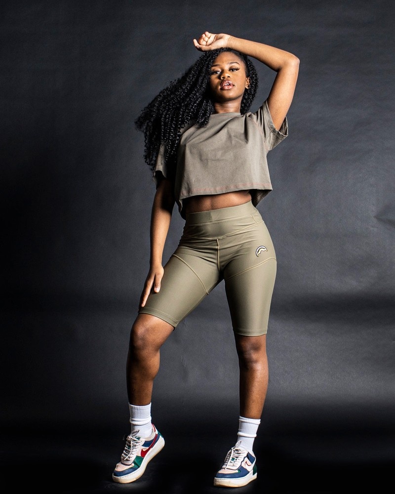 Green Sprayground Leggings Slim Women's Shorts | 399996143
