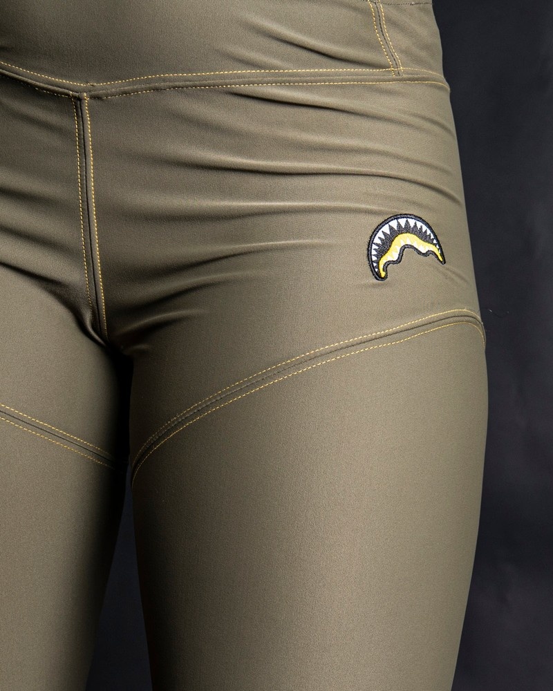 Green Sprayground Leggings Slim Women's Shorts | 399996143