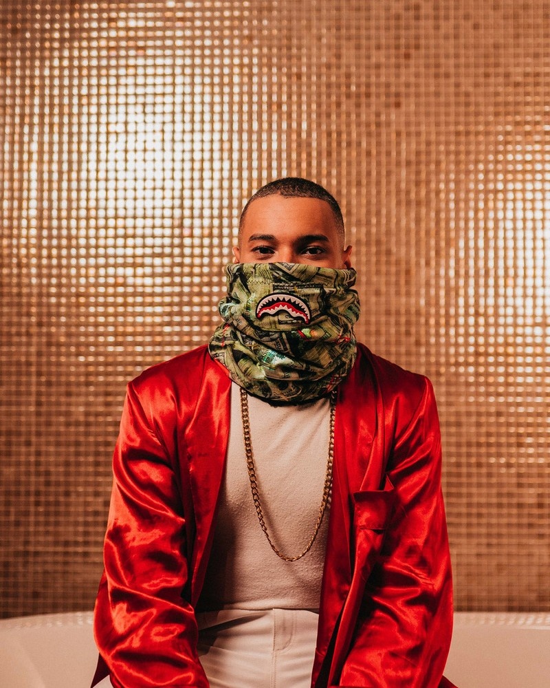 Green Sprayground Mama I Made It Men's Neck Warmer | 907248429