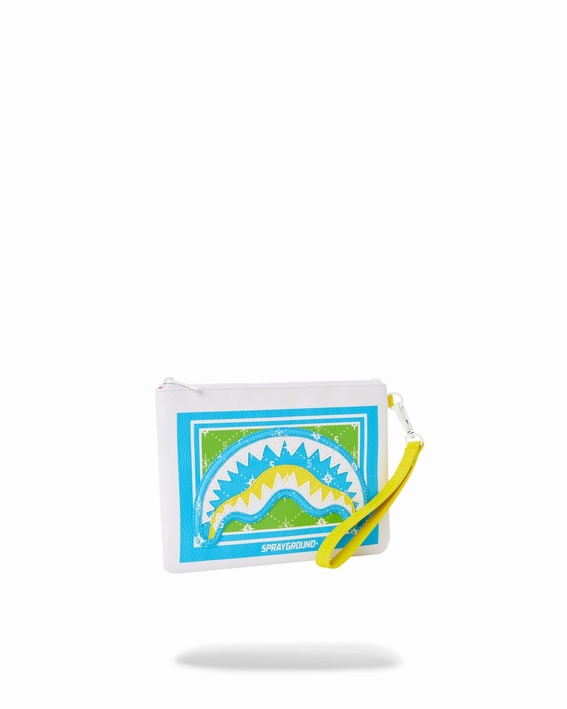 Green Sprayground Modus Operandi Chameleon Crossover Men's Clutch Bags | 841952329