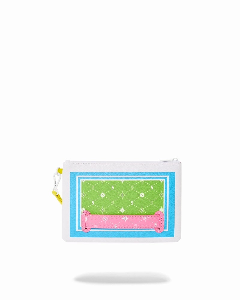 Green Sprayground Modus Operandi Chameleon Crossover Men's Clutch Bags | 841952329