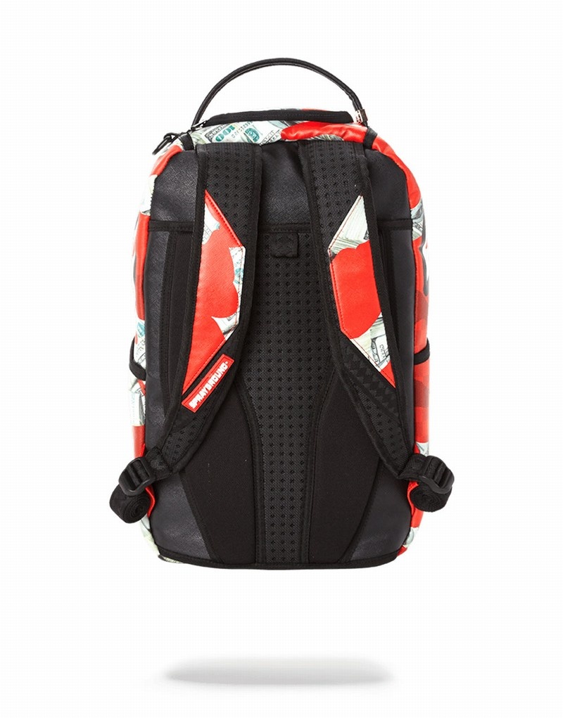 Green Sprayground Panic Attack Men's Backpacks | 116510707