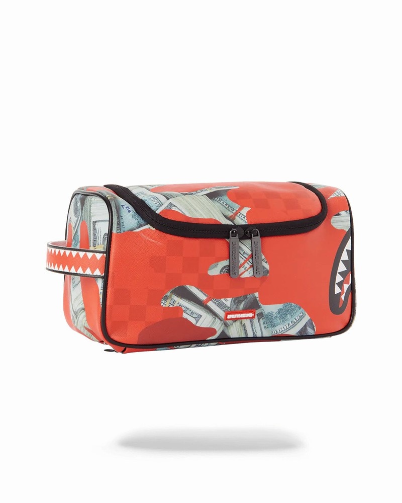 Green Sprayground Pochette Panic Attack Men's Toiletry Bags | 105339524