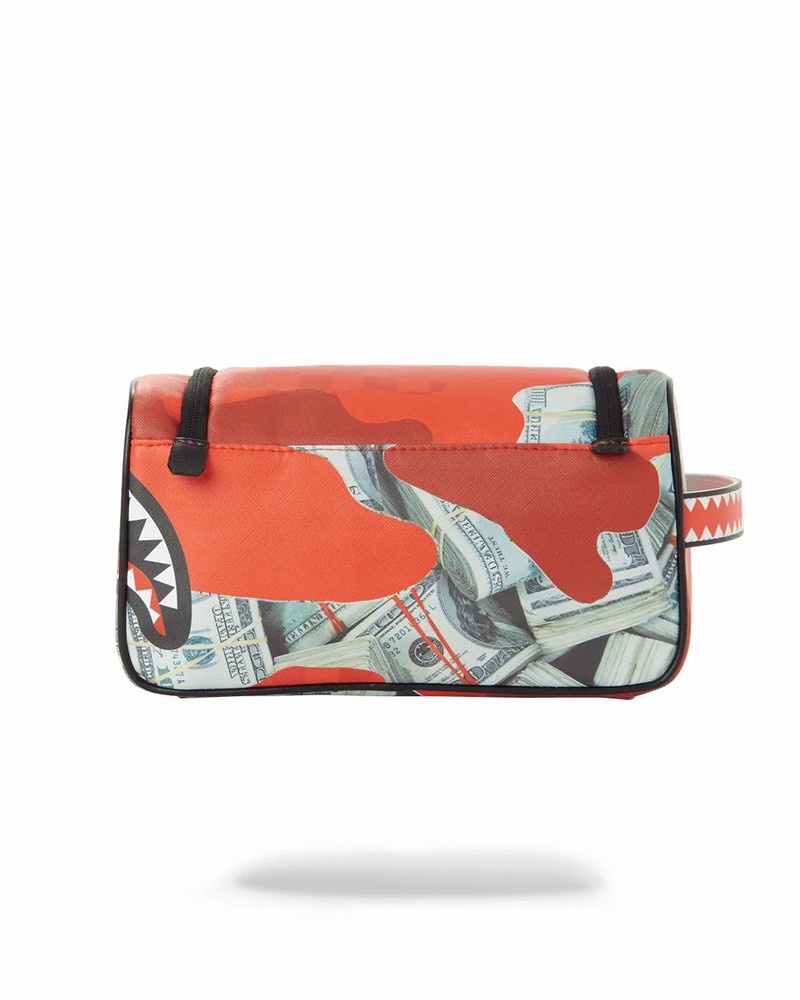 Green Sprayground Pochette Panic Attack Men's Toiletry Bags | 105339524