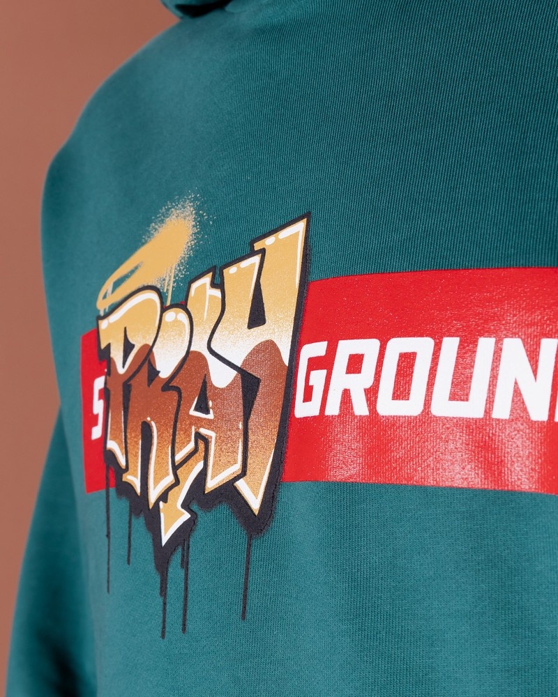 Green Sprayground Pray Men's Hoodie | 641741888