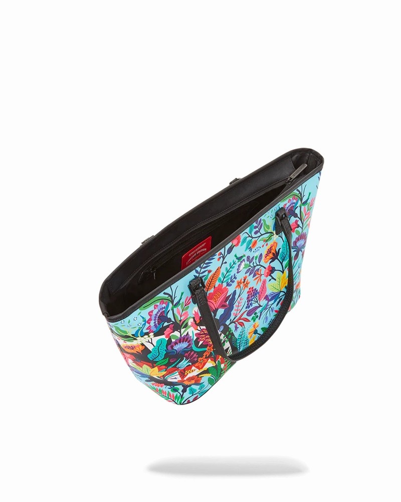 Green Sprayground Sanctuary Split 2.0 Men's Tote Bags | 95654183