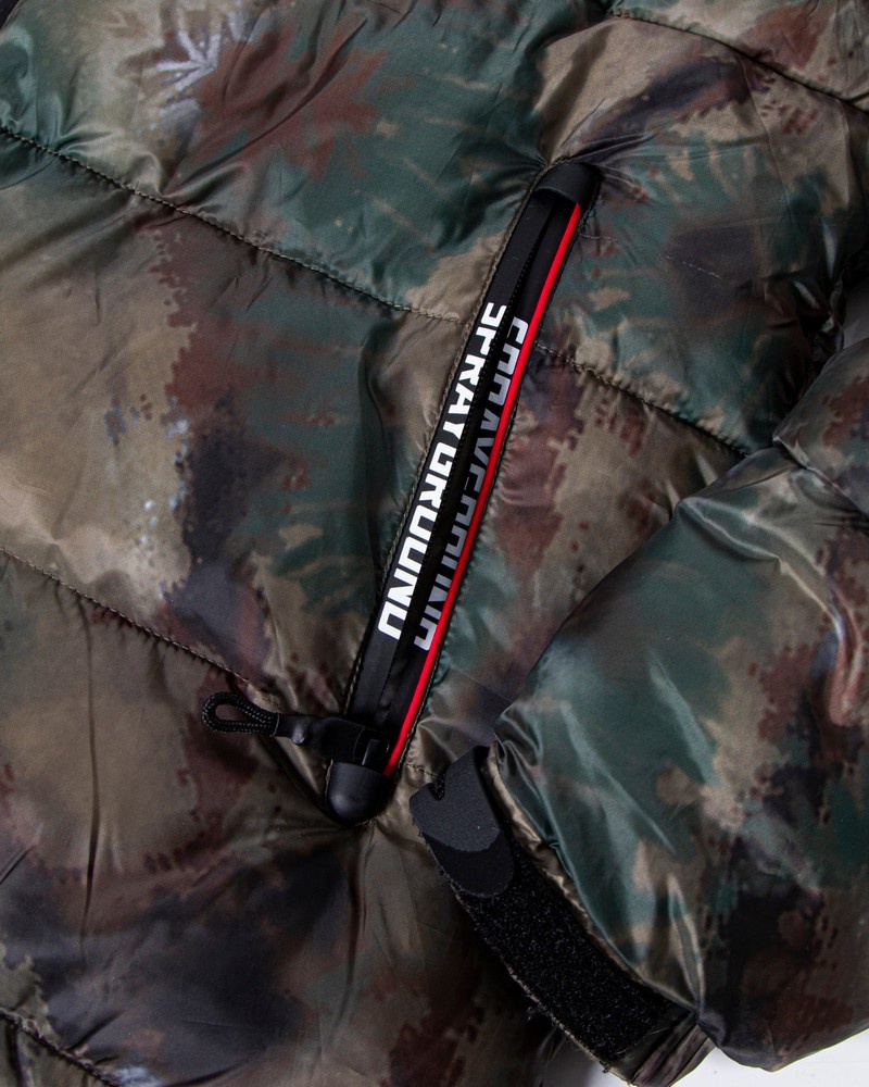 Green Sprayground Sg Camoshark Men's Down Jackets | 893502807