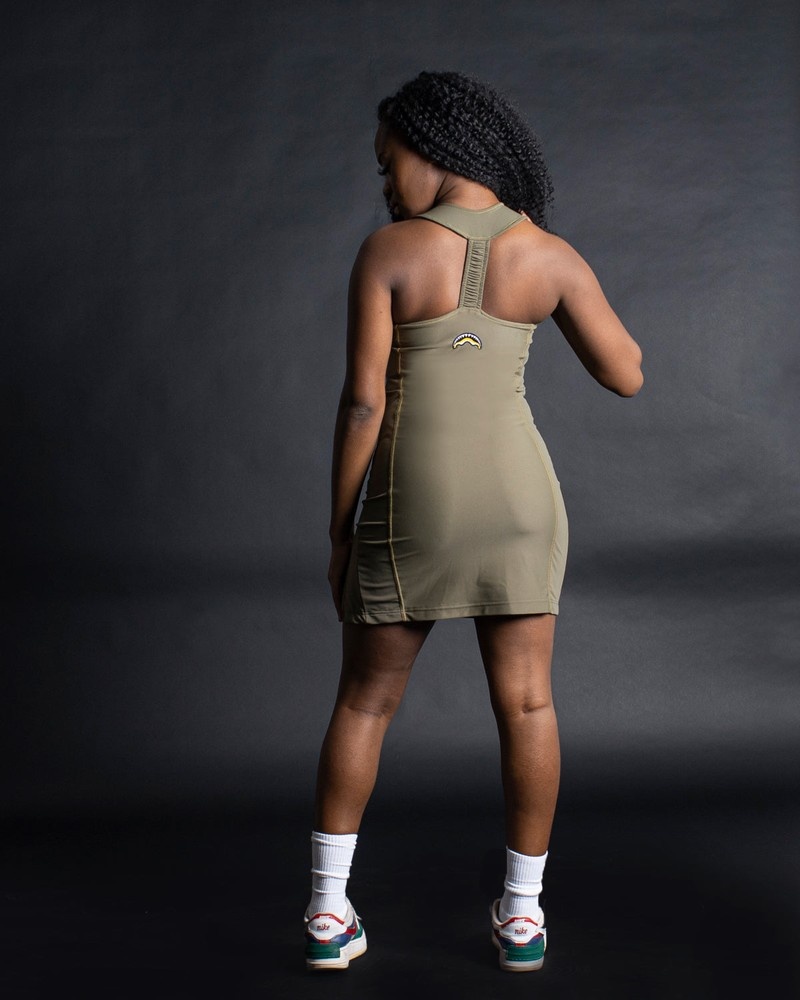 Green Sprayground Shark Minidress Women's Midi Dress | 680378773
