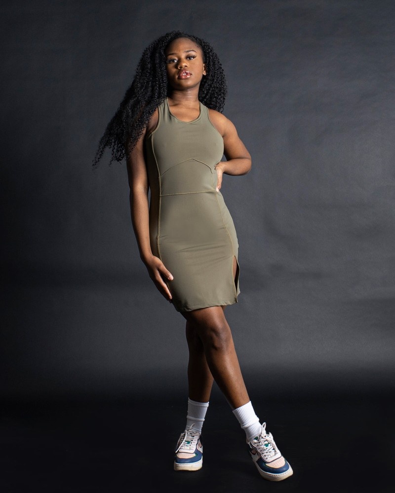 Green Sprayground Shark Minidress Women\'s Midi Dress | 680378773