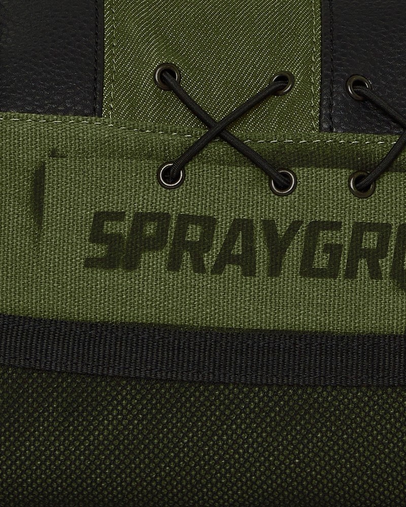 Green Sprayground Special Ops Operation Succe$$ Tube Men's Toiletry Bags | 400698998