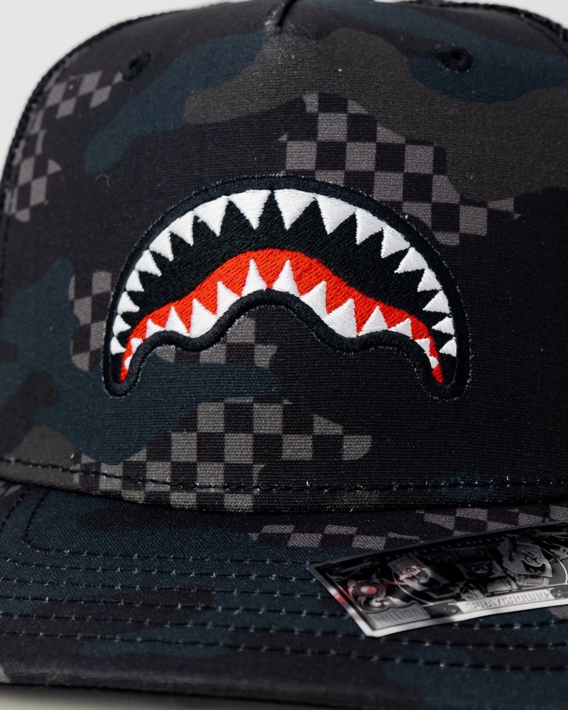 Grey Sprayground 3AM Men's Caps | 168436013