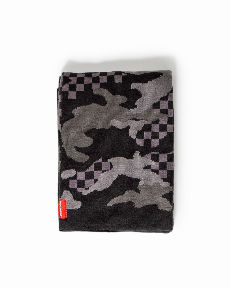 Grey Sprayground 3 Am Men's Scarves | 474166798