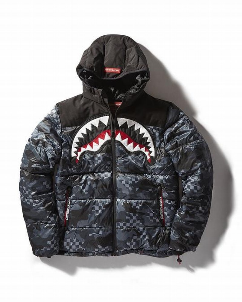 Grey Sprayground 3 Am Women\'s Down Jackets | 731671816