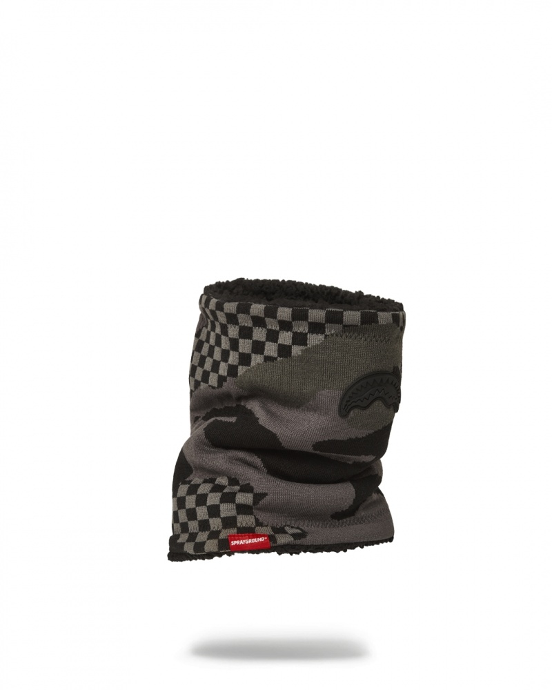 Grey Sprayground 3am Never Sleep Men's Neck Warmer | 832240533