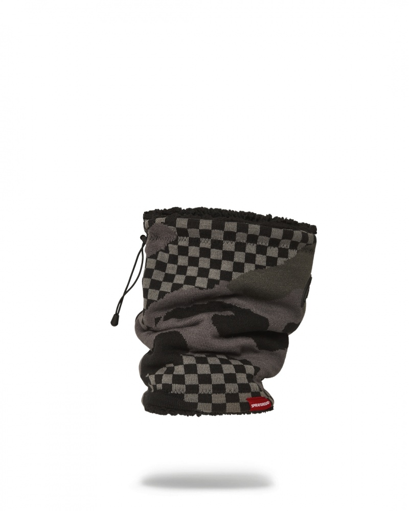 Grey Sprayground 3am Never Sleep Men's Neck Warmer | 832240533