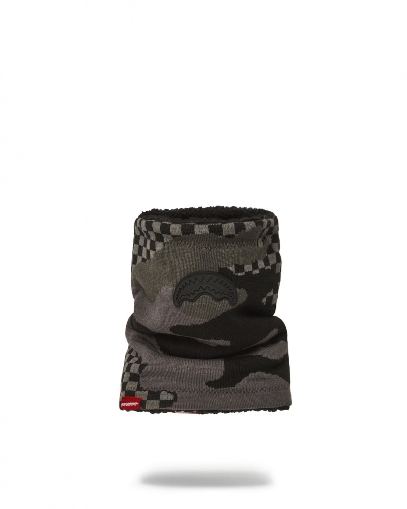 Grey Sprayground 3am Never Sleep Men\'s Neck Warmer | 832240533